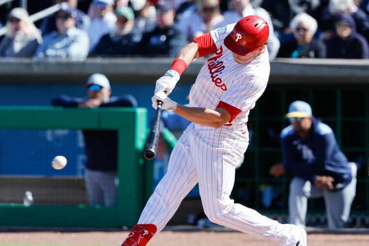 The Phillies' Max Kepler had two hits on Thursday, including a home run.