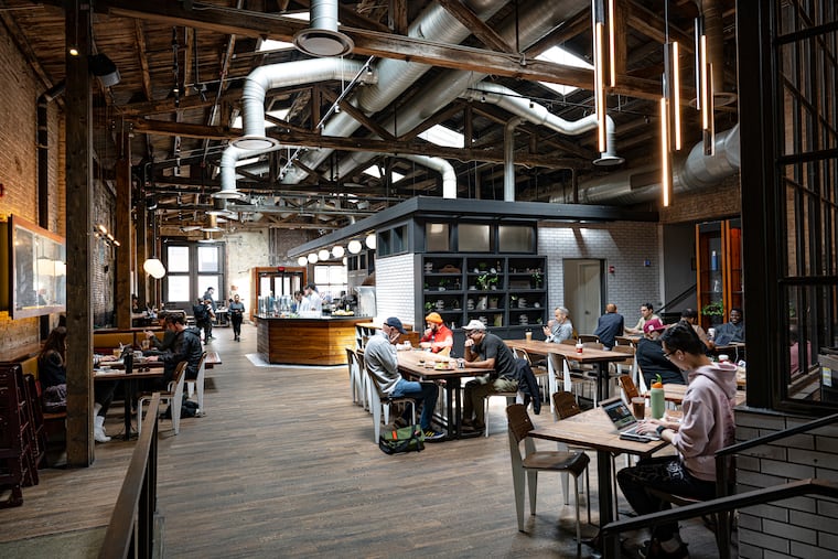 Inside the La Colombe at 1335 Frankford Ave. in Fishtown, one of four Philadelphia locations that got Wi-Fi in September 2025. A fifth La Colombe in Philly will have Wi-Fi by the end of the year.