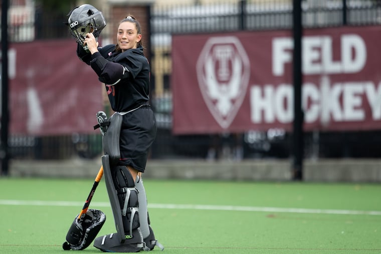 Temple goalkeeper Alex Lepore (33) looks on during a game against Lafayette College on Sept. 12.
