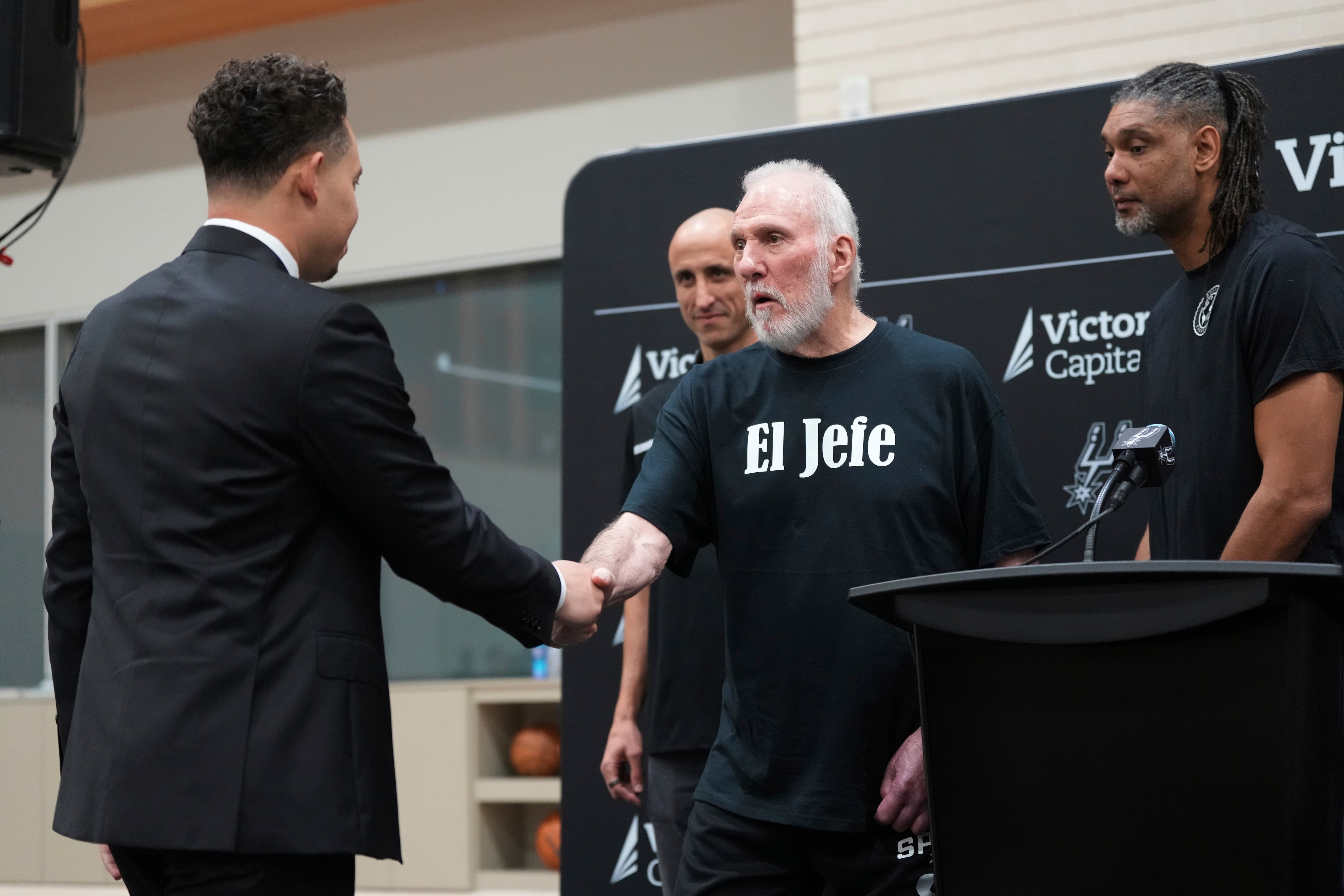 Wembanyama credits Popovich's guidance as Spurs advance to NBA Finals