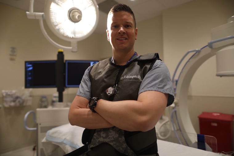 Shaun McLaughlin, an interventional radiology resident at Penn, was just commissioned as a flight surgeon in the Pennsylvania Air National Guard.