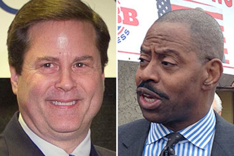Donald Norcross, left, and Garry Cobb will face off in the Nov. 2014 election for New Jersey's first congressional district. (FILE PHOTOS)