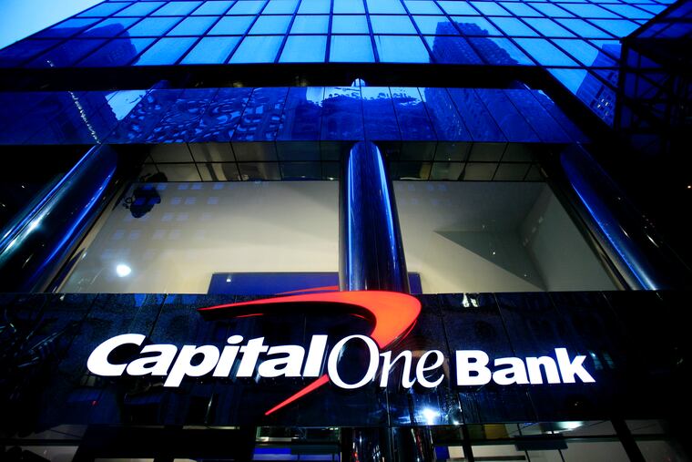 A branch office of Capital One Bank is pictured in 2009 in New York.