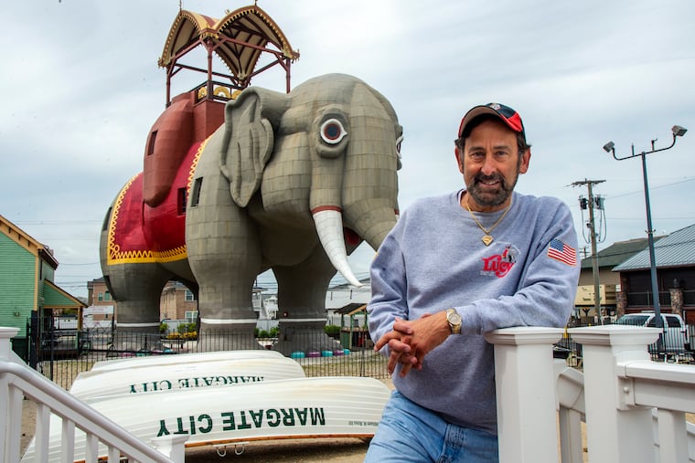 “We’re absolutely thrilled that it’s finally going to happen,” said Rich Helfant, executive director of the Save Lucy Committee. He's shown here by Margate's National Historic Landmark in May.