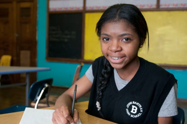 Bartram High school freshman Gionna Hawkins. (RON TARVER/Staff Photographer)