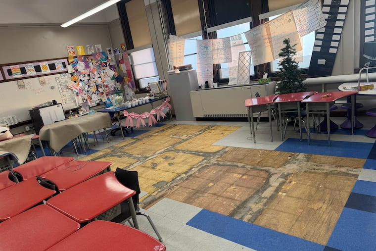 After frigid temperatures and days of school buildings being closed, pipes burst at Vare-Washington Elementary in South Philadelphia, rendering six classrooms, the cafeteria and the gym unusable.