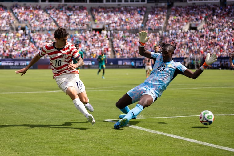 Hershey's Christian Pulisic scored his first goal for club or country since late December in the U.S. win.