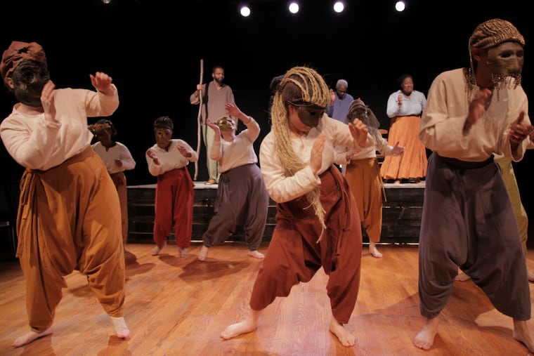 The cast of Lynn Nottage’s “One More River to Cross” at the Latvian Society.