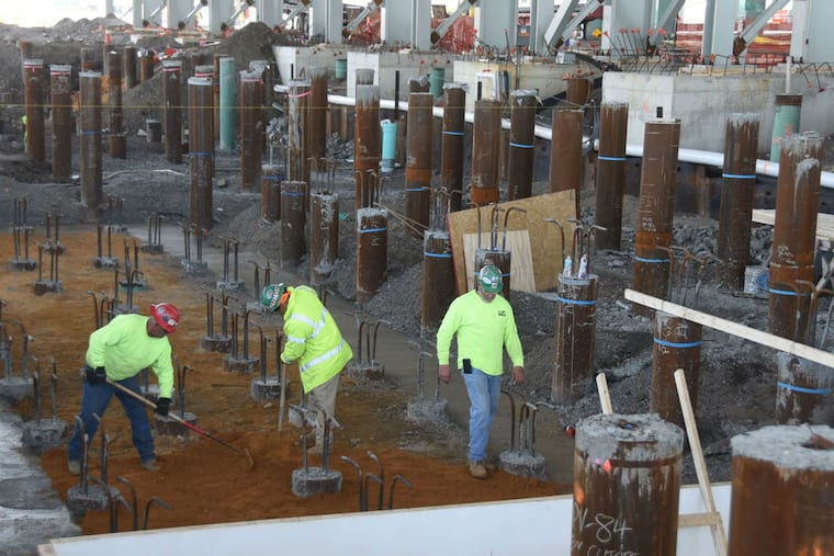 The Holtec manufacturing complex under construction in Camden last year.