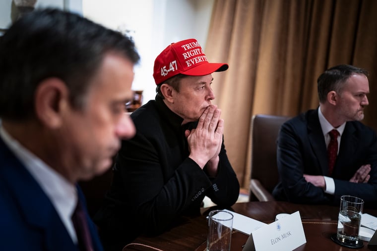 Elon Musk at a March 24 Cabinet meeting at the White House.