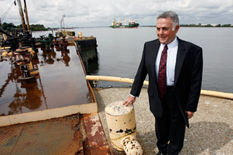 As head of the South Jersey Port Corp., Joseph A. Balzano helped break ground for Paulsboro’s port in 2009. (Charles Fox / Staff Photographer)