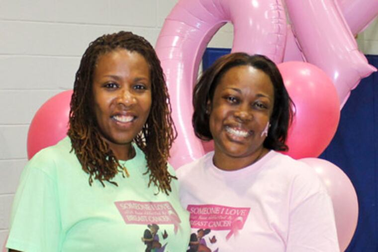 Mother and daughter, who live in Elkins Park and Jenkintown, respectively, started PraiseistheCure.org, a group that now reaches into 100 African American churches in Philadelphia and Montgomery County, and also runs a health fair and provides mammograms.