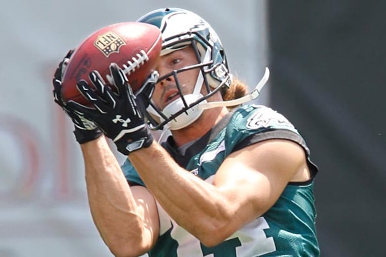 Eagle wide reciever Riley Cooper. (Michael Bryant/Staff Photographer)