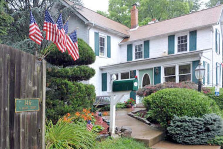 The Tyrells’ home in Lower Bucks was built in the 1850s. (Sharon Gekoski / Staff Photographer)