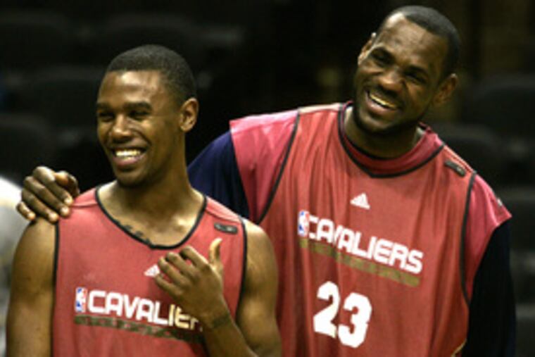 The Cavaliers' LeBron James (right) can't do it alone. Daniel Gibson led Cleveland in Game 6 of the conference finals.