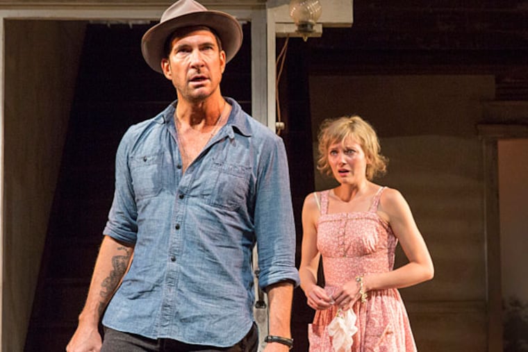 Dylan McDermott as Silva Vacarro and Susannah Hoffman as the title character in Tennessee Williams' "Baby Doll" at Princeton's McCarter Theatre Center.
(Photo: Richard Termine)