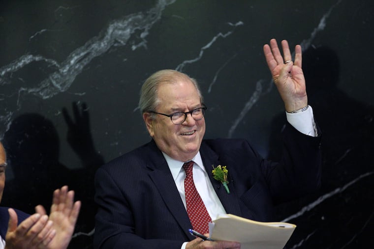 Ronald D. Castille, Chief Justice of the Supreme Court of Pennsylvania, at the official opening of the new Family Court of Philadelphia building at 15th and Arch streets, Thursday, October 16, 2014. (Jessica Griffin/Staff Photographer)