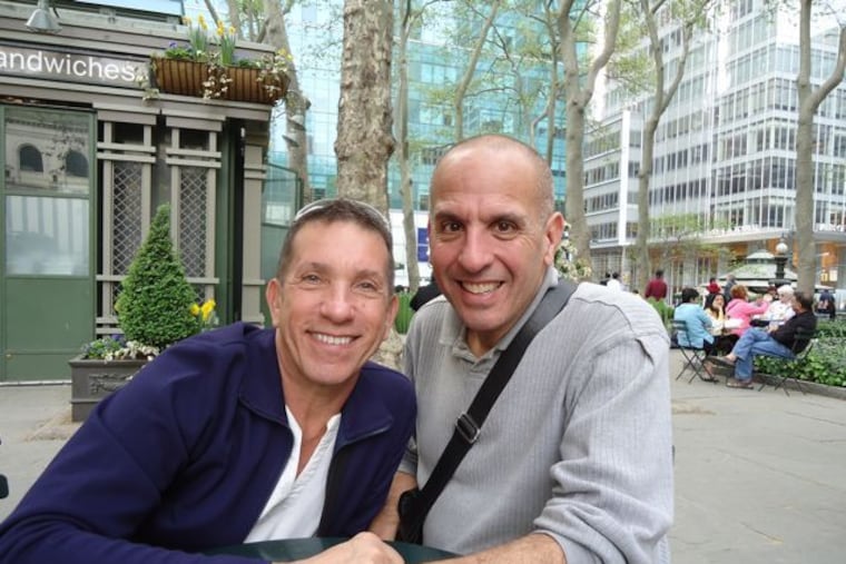 Ken and Paul in Bryant Park.