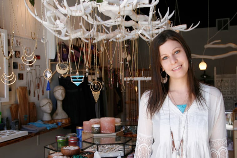 Sarah Lewis says community backing means "you don't have to be a Stephen Starr to open a business here. (Shumita Basu / Staff Photographer)