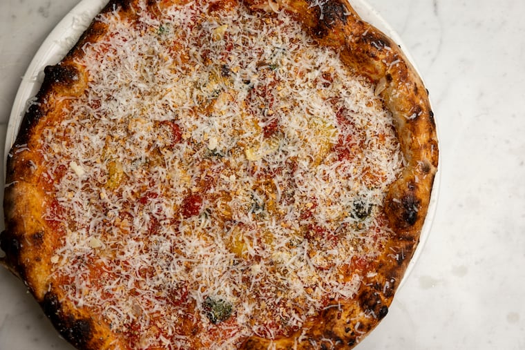 The New School Tomato Pie at Char in Philadelphia.