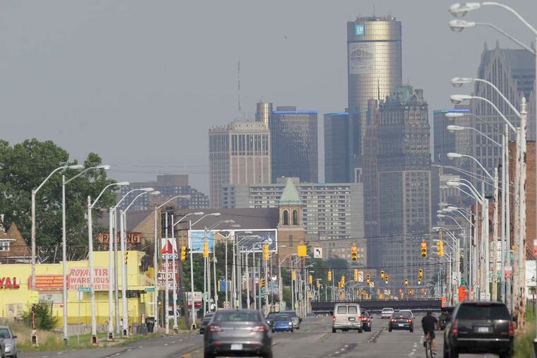 Detroit from Grand River. On Thursday, it became the largest city in U.S. history to file for bankruptcy, underscoring that, while the federal government helped save GM, it seemed helpless in the face of Detroit's fiscal problems.