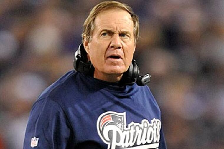 Bill Belichick was fined $50,000 for inappropriate conduct toward an official. (Gail Burton/Staff Photographer)