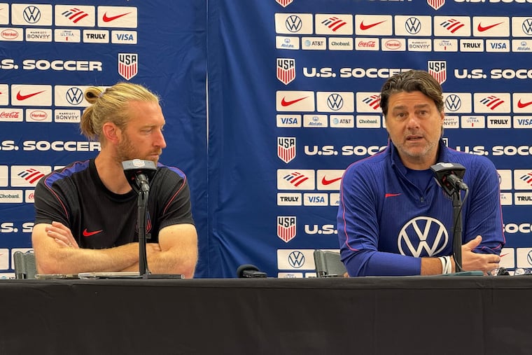 Tim Ream (left) was named USMNT captain by manager Mauricio Pochettino.