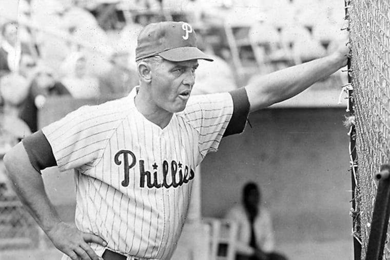 Gene Mauch managed the Phillies during their historic 107-loss season in 1961. That team dropped 23 straight games.