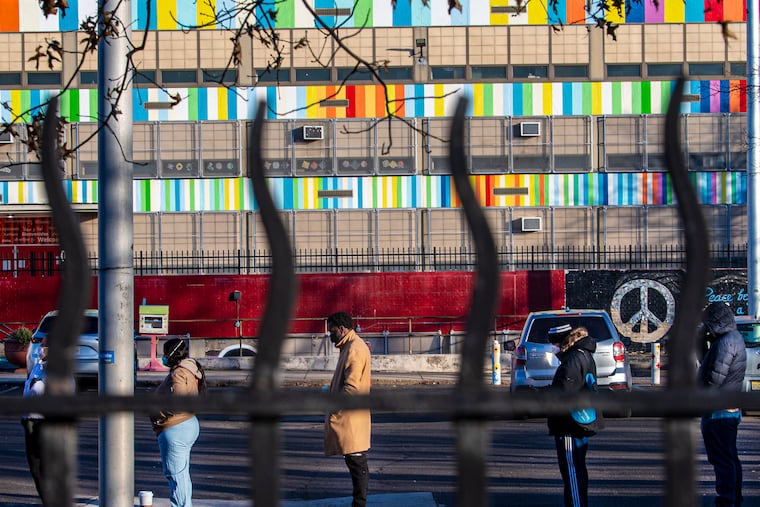 South Philadelphia High School, on South Broad Street, is one of the proposed "swing spaces" that could hold students if their school is closed by asbestos. Students from Southwark Elementary School are set to occupy space within South Philadelphia High beginning on Monday; that school is temporarily closed because of asbestos.
