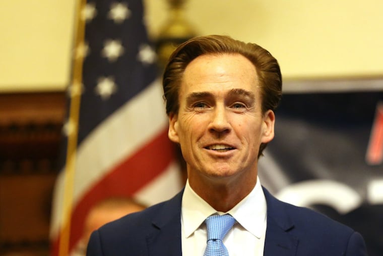 Lt. Gov. Mike Stack kicked off his reelection campaign at City Hall in the Mayor's reception room in Philadelphia, PA on November 21, 2017. DAVID MAIALETTI / Staff Photographer