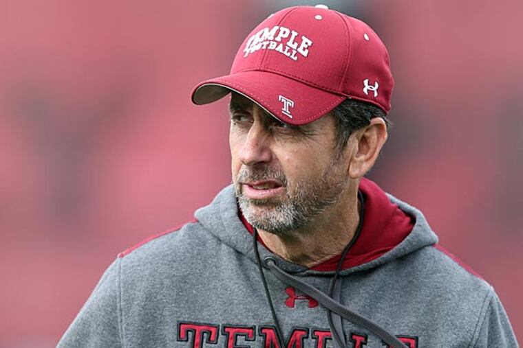 Temple's defensive coordinator Phil Snow. (David Maialetti/Staff Photographer)