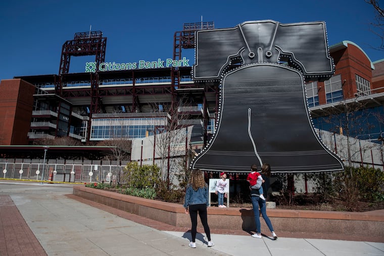 Rather than hosting Phillies games this month, Citizens Bank Park has been shuttered during the coronavirus pandemic.