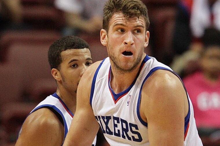 Sixers center Spencer Hawes. (Steven M. Falk/Staff Photographer)