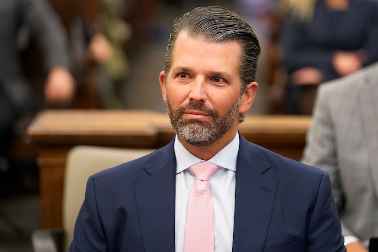 Donald Trump Jr. in New York Supreme Court.