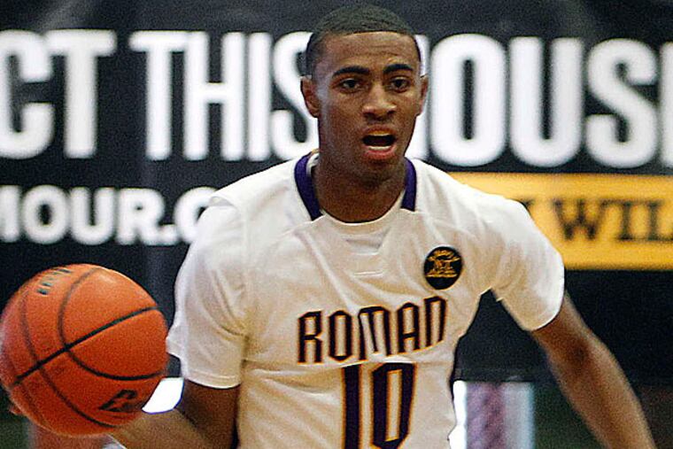 Former Roman Catholic and Drexel basketball player Rashaan London. (David Maialetti/Staff Photographer)