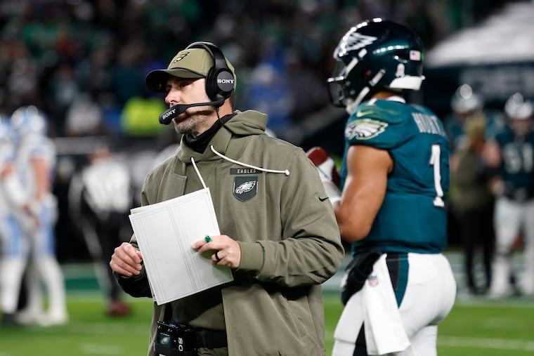 Eagles offensive coordinator Kevin Patullo has faced heavy criticism over the offense's inconsistency this season.