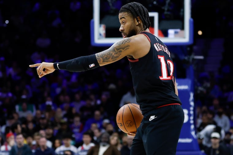 Sixers forward Trendon Watford in action against the Miami Heat on Sunday.