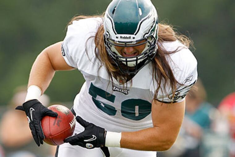 Casey Matthews started at middle linebacker in the Eagles' first two preseason games. (Yong Kim/Staff Photographer)