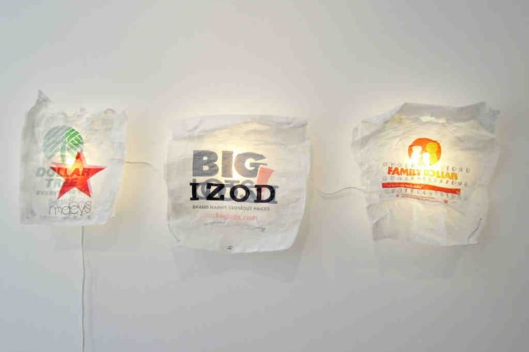 "Rhonda's Bags," by Tim Eads, one of nine artists whose works are being shown at Rebekah Templeton Contemporary Art.