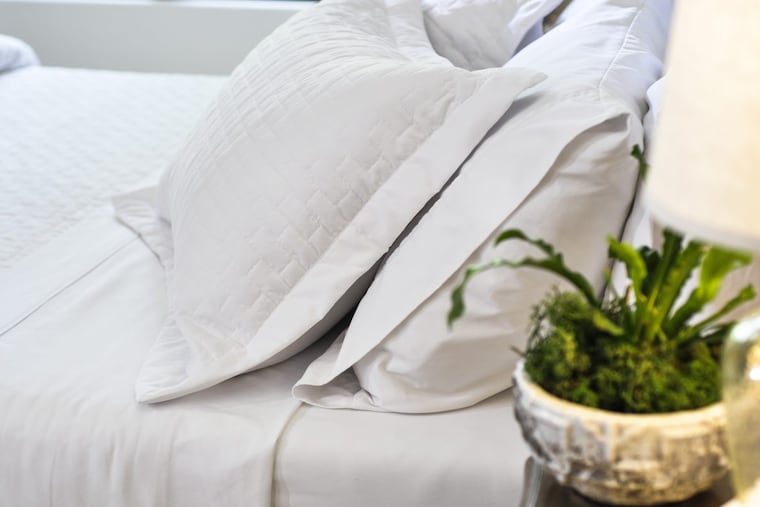 Pillow cases are open on one end, and shams either zipper shut or have a flap opening in the back.