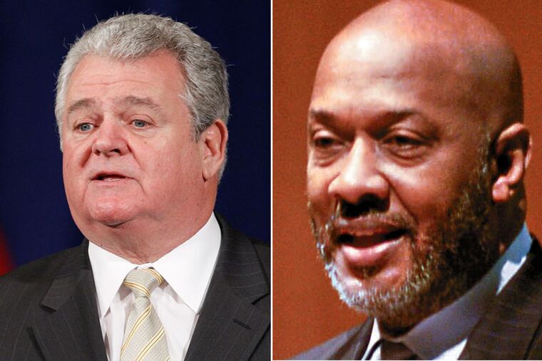 Inquirer editorial: In Philadelphia's First and Second Congressional Districts, the most qualified candidates, Bob Brady (left) and Dwight Evans, have checkered records.