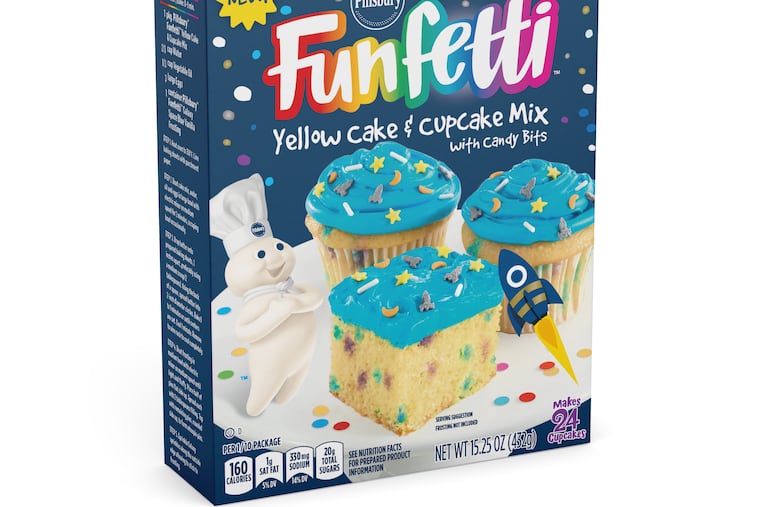 Pillsbury's Funfetti Galaxy cake mix.