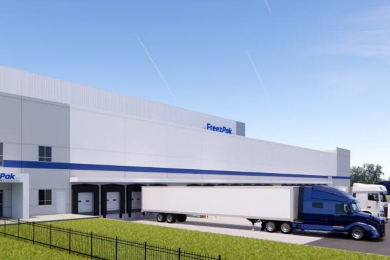 A rendering of the new cold warehouse planned for Port Richmond.