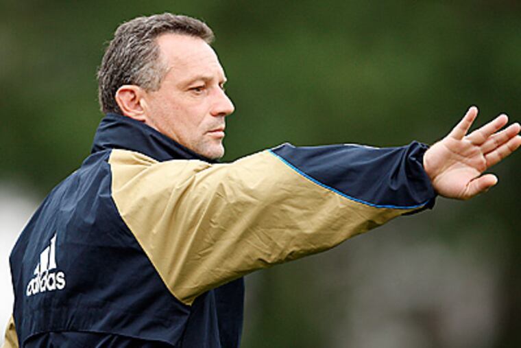 Peter Nowak called out Seattle for trying to sell calls to the refs after the Union fell to the Sounders, 2-0. (David Maialetti /Staff Photographer)