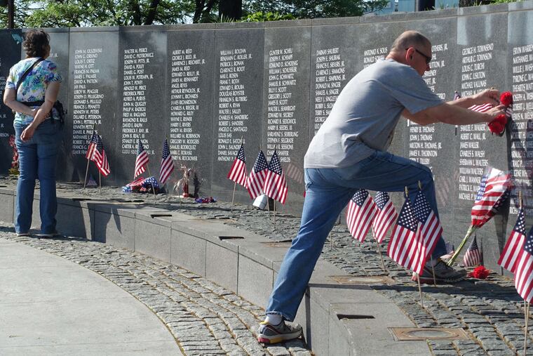 Pfc. Donald Jerry Evans of West Philadelphia is one of 648 fallen heroes listed on the Wall of Names at the at Penn's Landing. Philadelphia Vietnam Veterans Memorial