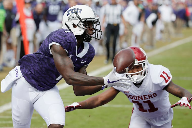 The Eagles selected wide receiver Jalen Reagor out of TCU with the 21st pick in the NFL draft Thursday night.