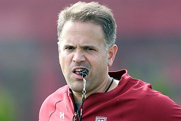 Temple head coach Matt Rhule. (Yong Kim/Staff Photographer)