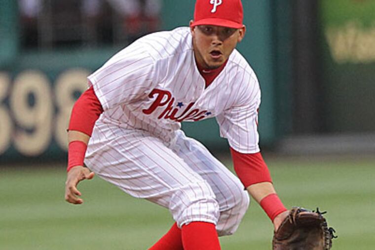 "It’s getting much better," Freddy Galvis said. "I don’t feel any pain." (Michael Bryant/Staff Photographer)