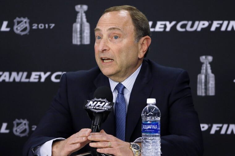 National Hockey League Commissioner Gary Bettman.