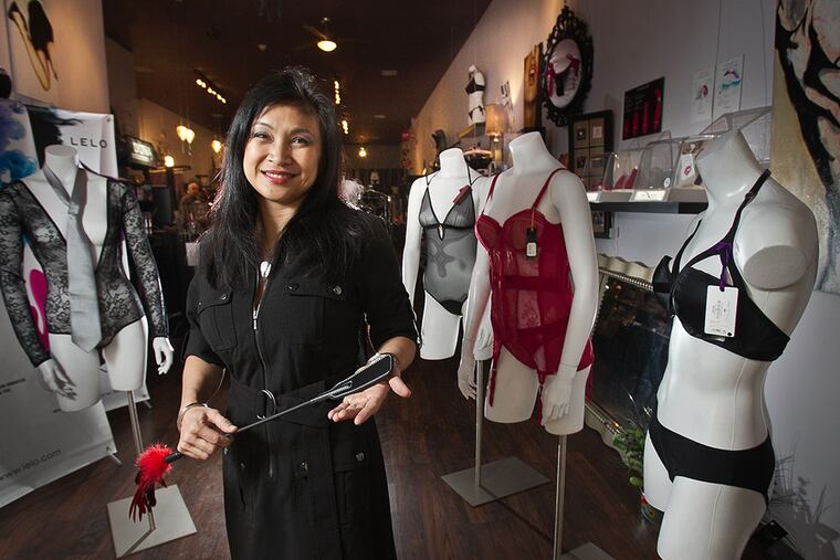 Khara Cartagena, owner of The Velvet Lily at 1204 Chestnut St. in Philadelphia. ( ALEJANDRO A. ALVAREZ / STAFF PHOTOGRAPHER )